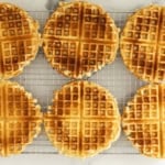 waffles on cooling rack.
