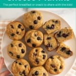 blueberry cottage cheese muffins pin.