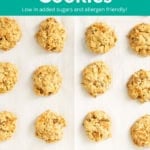 carrot oatmeal cookies pin.
