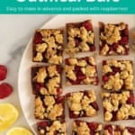 raspberry oatmeal bars pin.