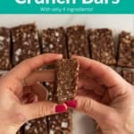 Chocolate crunch bars pin.