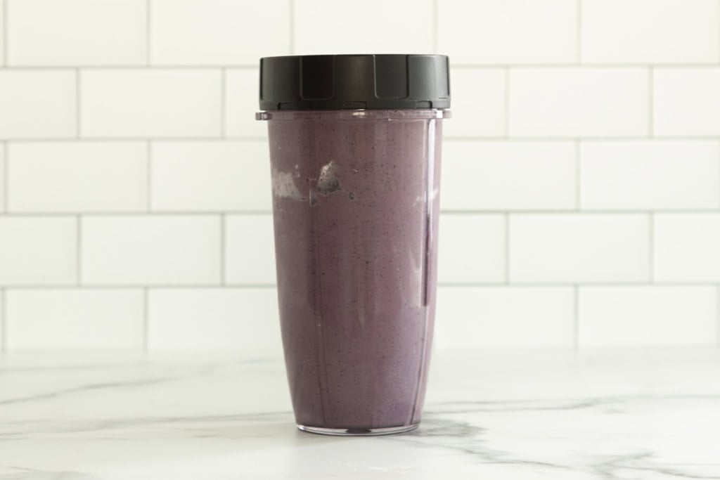 Hi fiber smoothie in blender.