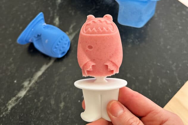 strawberry monster popsicles.