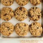 Breakfast cookies on baking sheet.