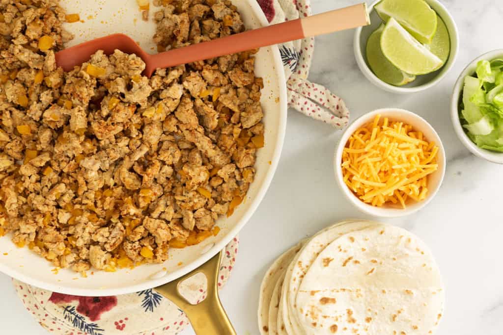 Ground Chicken Tacos