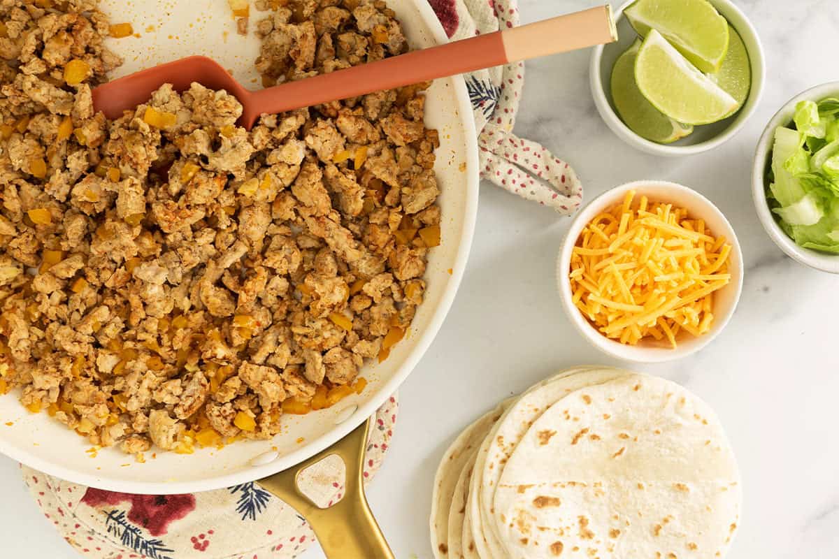 Ground Chicken Tacos