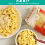 Pasta with butternut squash pin.