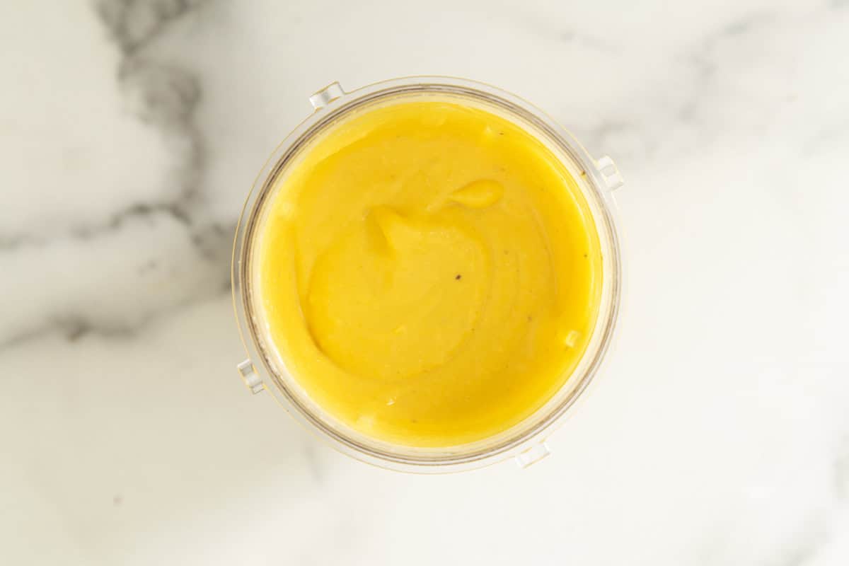 blended butternut squash pasta sauce.