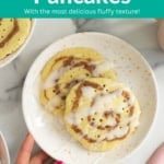 cinnamon swirl pancakes pin.